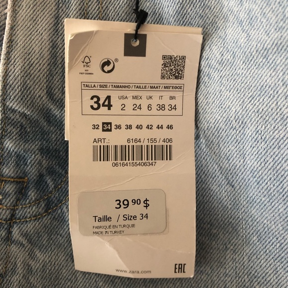 Zara Mom Jean Shorts - Picture 3 of 5